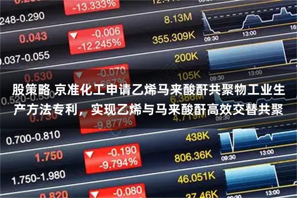 股策略 京准化工申请乙烯马来酸酐共聚物工业生产方法专利，实现乙烯与马来酸酐高效交替共聚